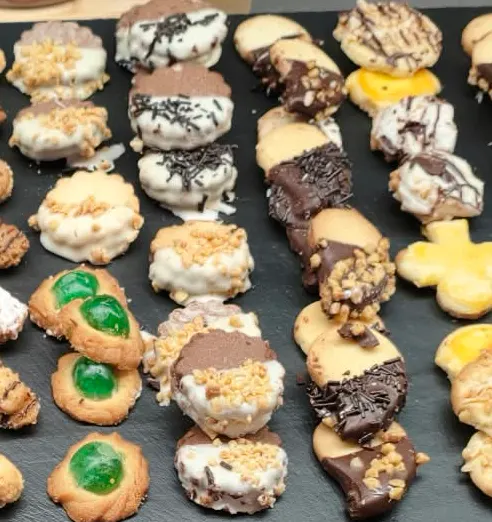 Pastas de chocolate blanco
